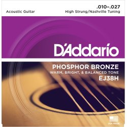 D'Addario EJ38H, 010-027 Nashville Tuning